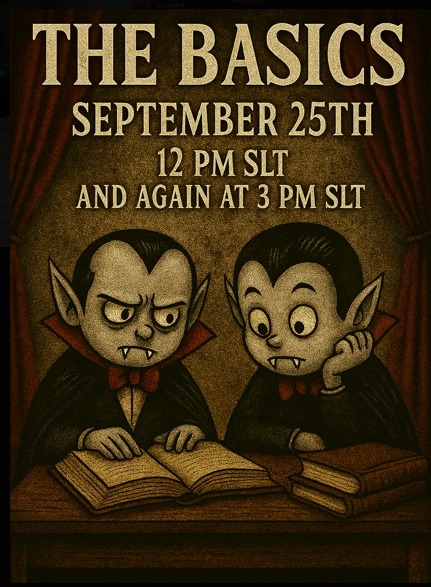 OG Basics class, Sept 25th 12 3 pm slt