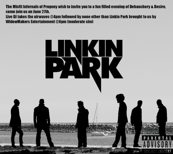 linkin_park Mazachan 6-27 4- 6 pm slt DJ 6-8 pm slt concert