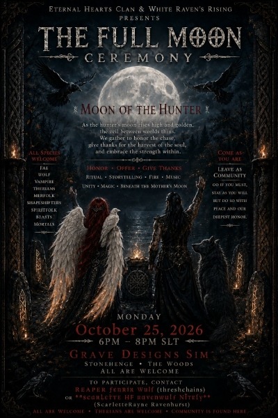 Reaper full moon 10-25 6-8 pm SLT